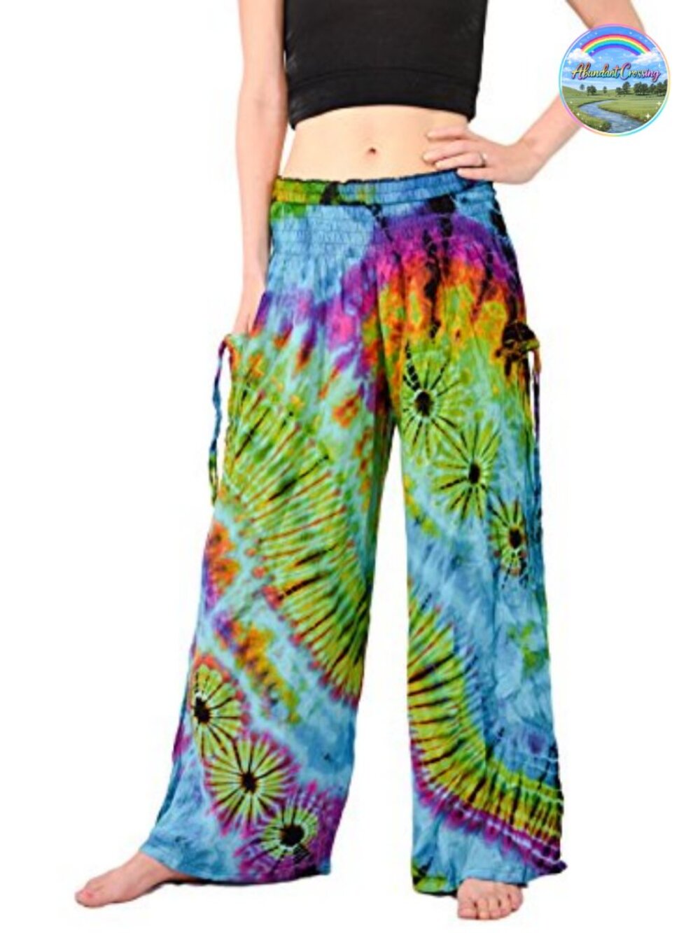 Women's Tie Dye Wide Leg Yoga Pants